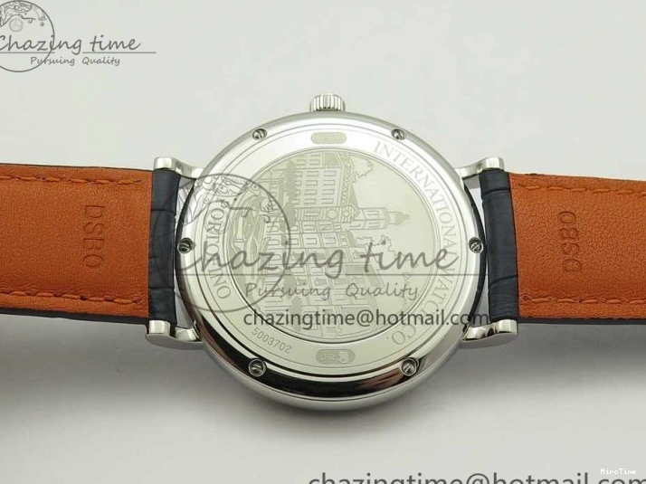 MIROTIME 0419 Portofino Automatic SS FKF 1:1 Best Edition Blue Dial on Blue Leather Strap A Cozy 7133